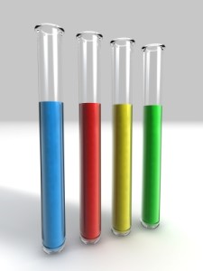 Test Tubes colored
