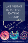 Sprinkle donuts with text: Las Vegas Intuitive Eating Group